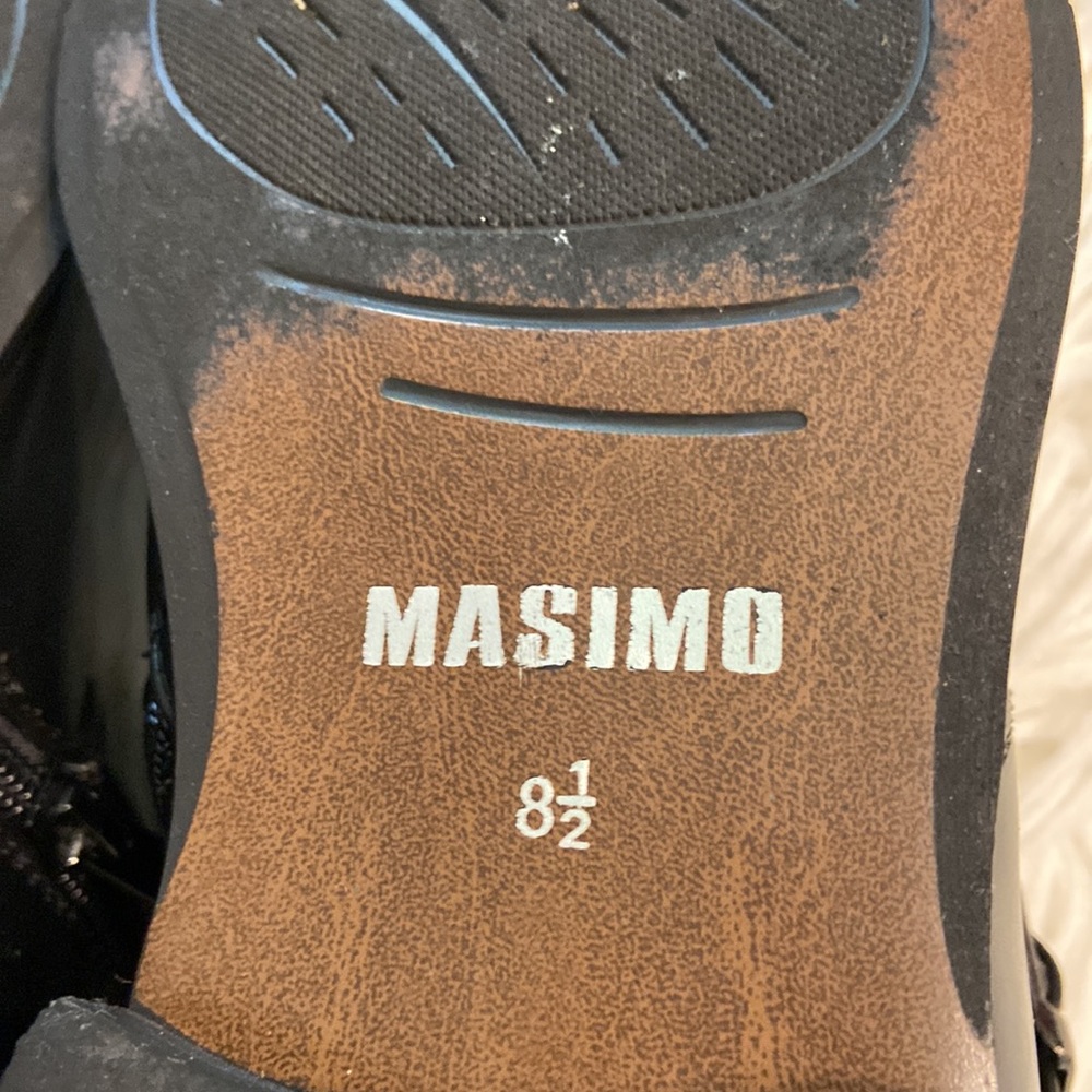 Masimo New York Man Shoes size 8.5 excellent condition color black - Picture 14 of 16